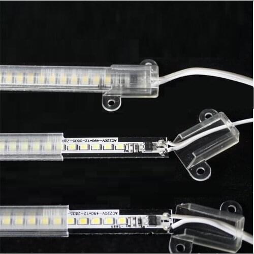 5pcs/lot 220Vac LED linear strip ,72LED/50CM 6W Transformer power supply free cabinet kitchen under cupboard led bar light