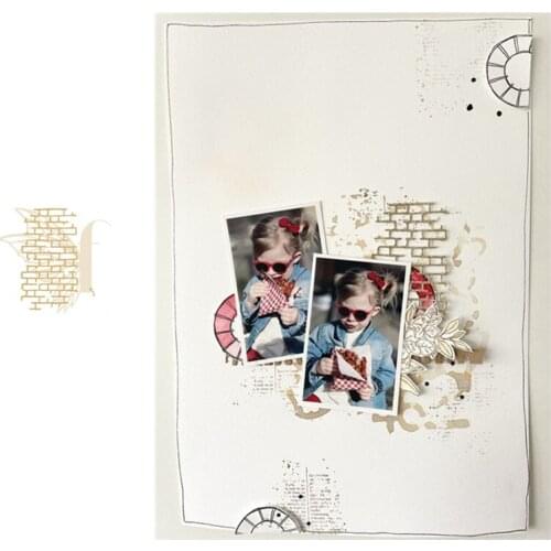 Wall Lattice Cutting Dies Scrapbook Dariy Decoration Stencil Embossing Template DIY Greeting Card Handmade