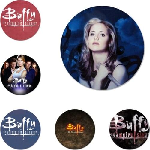 Buffy The Vampire Slayer Icons Pins Badge Decoration Brooches Metal Badges For Clothes Backpack Decoration 58mm