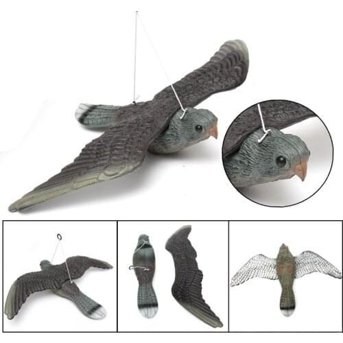 Newest 1PC Flying Hawk Ornament Bird Scaring And Mouse Repellent Large Realistic Flying Hawk Fake Bird Protecting Plants