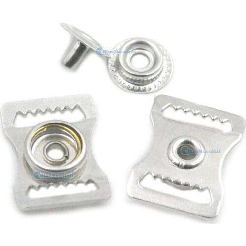 15 pcs Adjustable Cap Buckle Non-slip Tooth Snap Fastener Rivet Button Craft Sewing ircumference Buttons Craft DIY