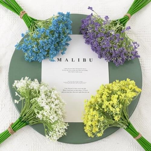 16Pcs/ Bunch 32cm Artificial Flower Gypsophila DIY Floral Bouquets Arrangement for Wedding Home Decoration Christmas Decor Gift