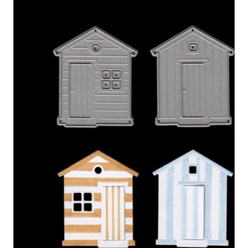 2 Type Cozy Cabin House Home Die Metal Cutting Dies Stencil for DIY Scrapbooking Album Embossing Paper Card Decorative Die Cut