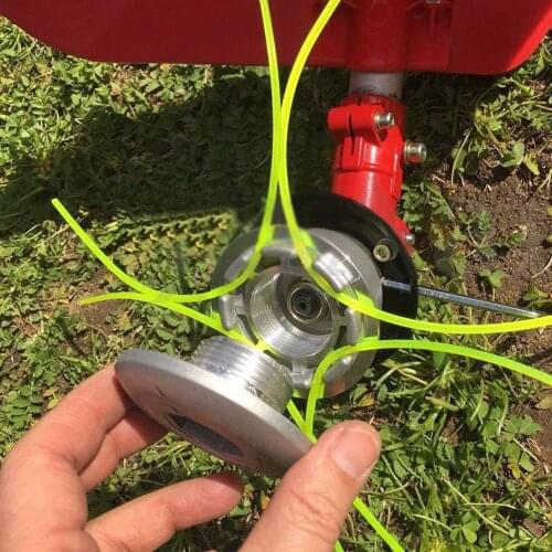 Aluminum Grass Trimmer Head With 4 Lines Brush Cutter Head Lawn Mower Accessories Cutting Line Head for Strimmer Replacement