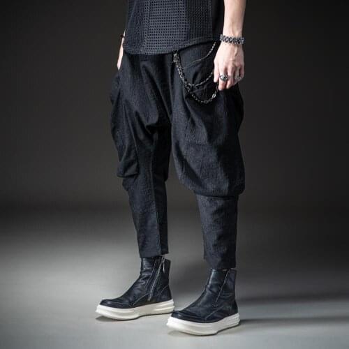 Free Shipping New Male fashion mens man soul 2020 autumn Dark Loose Casual Harlan Cropped Pants trousers Trend BC203117230
