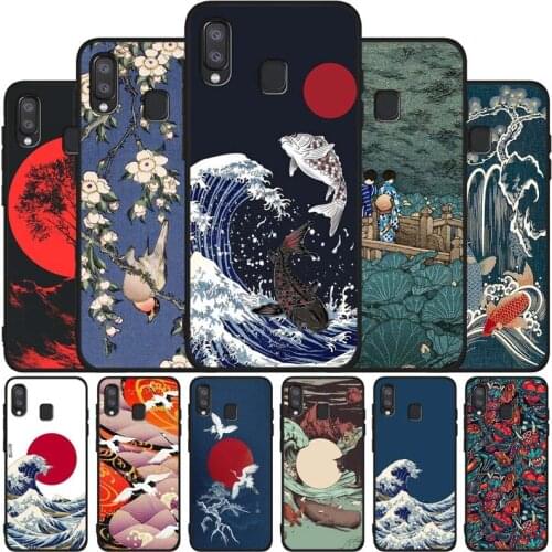 Art Japan Soft Case For Samsung A10 A30 A40 A50 A70 M10 M20 M30S M40 A01 A21 A31 A51 A71 A20E black Case