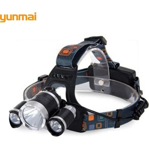 Hot Sale Super Power Headlamp 3*NEW-T6 Led Waterproof Headlight 6000 Lumens Night Fishing Head Lantern 3 Modes Led Head Lamp