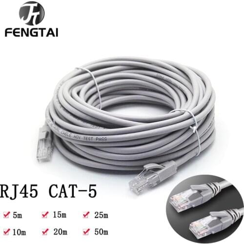 New Cat 5 Cable Ethernet Cables RJ45 5m/10M/20m/30m/50m Cord Wire LAN Network Cables Ethernet Patch Lead Cable for Router Laptop