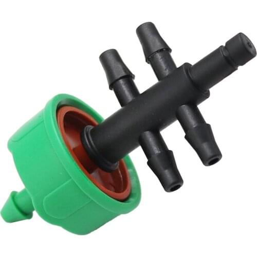 5 Sets 2L/4L/8L Steady Flow Dripper with 4-way 3/5mm Hose Splitters Garden Water Connector Current Regulator Drip Kit