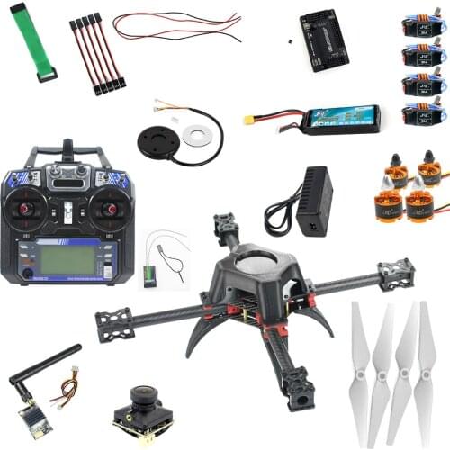 Feichao DIY H383 383mm Carbon Fiber Frame 920KV Motor 30A ESC APM2.8 FPV PIX 1200TVL2.1mm PAL 5.8G Transmitter For Drone
