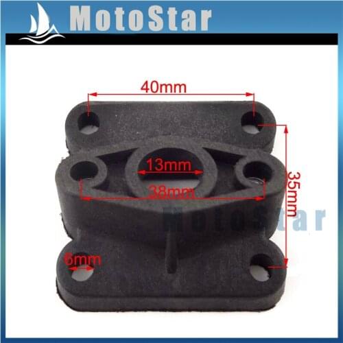 Pocket Dirt Bike Intake Pipe Inlet Manifold For 2 Stroke 47cc 49cc Engine Carburetor Carb Minimoto Moto ATV Quad 4 Wheeler