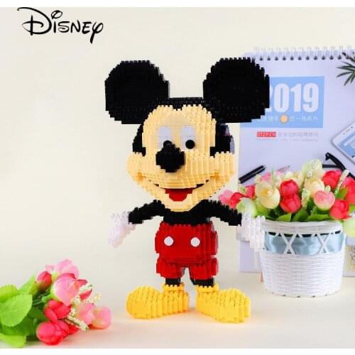 Disney Minnie Mickey Mouse Diamond Assembly Building Blocks Diy 3d Model Cartoon Donald Duck Figure Education Toy Gift Ornaments