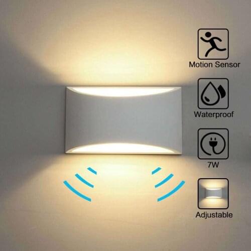 Lamp corridor staircase led human body induction simple Nordic style household aisle lamp bedroom bedside lamp aluminum