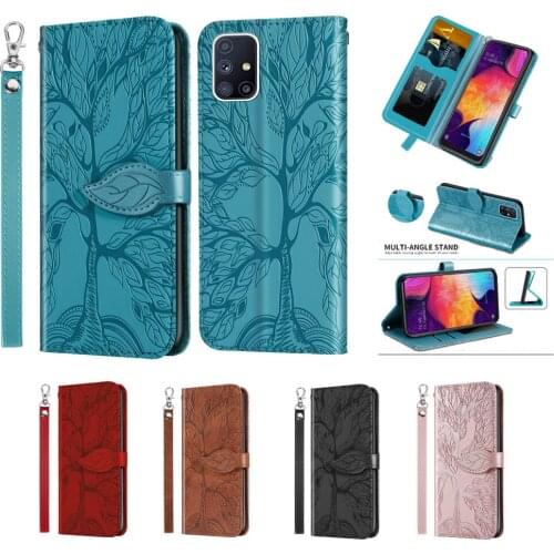 Magnetic Flip Wallet Cases For Samsung Galaxy A51 A71 A70 A50 A40 A30 A20S A20E A10S A21S M10S M40S with Card Slot Stand Holder