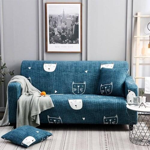 Fashon Cartoon Elastic Sofa Cover Stretch Sectional Couch Covers for Sofa Protector 1/2/3/4 Seater Sofa Covers for Living Room