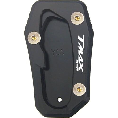 MTKRACING Motorcycle CNC Side Kickstand Stand Extension Plate For yamaha TMAX T-MAX 530 SX/DX Tmax530 2017 with logo