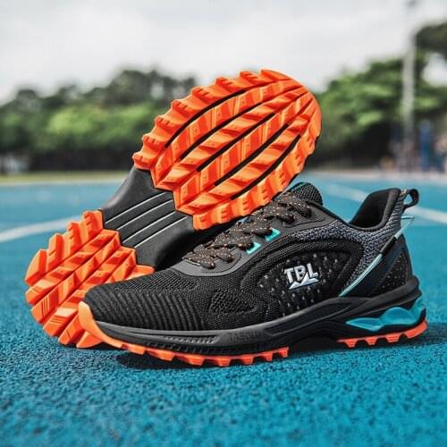 Mens Running Shoes Fashion Breathable Sneakers High Quality No-slip Jogging Shoes Outdoor Hard-wearing Comfortable Sports Shoes