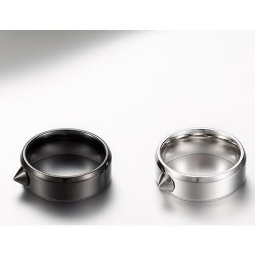 Couple rings for women stainless steel hip hop punk ring for mens simple charm ring jewelry girls for man Accessories wholesale