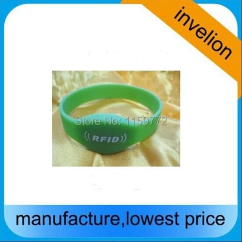 Silicon wristband waterproof uhf epc alien h3 programmable rfid tag / short range 5-40cm uhf proximity wristband tag