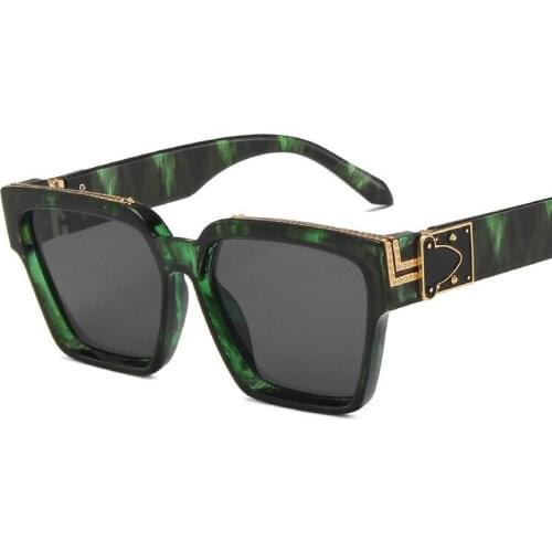New Retro Square Sunglasses Women Brand Designer Sun Glasses Men Oversized Fashion Glasses AS124