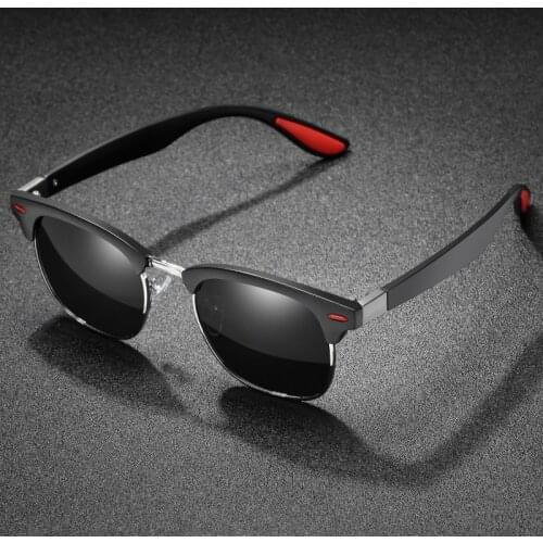 Brand Design Men Polarized Sunglasses Classic Half Frame Driving Sun Glasses For Men Women Retro UV400 Shades Oculos de sol