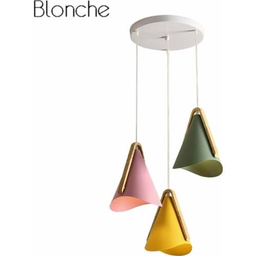 Nordic Modern Wood Pendant Lights Led Lamp Dining Room Bedroom Kitchen Hanging Light Fixtures Suspension Luminaire Home Decor