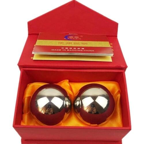 Steel baoding solid hand turning fitness ball handball acupoint therapy health ball middle aged hand finger massage ball