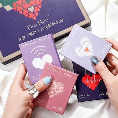 4 Colors Glitter Matte Eyeshadow Palette Makeup Diamond Glitter Metallic Shiny Eye Shadow Waterproof Pigment Cosmetics Wholesale