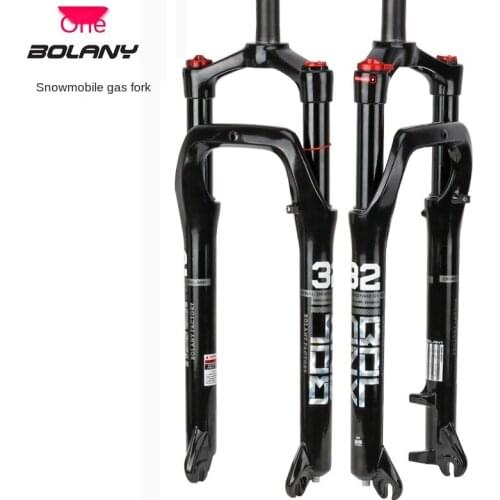 BOLANY Bicycle Fork Snow ATV Front Fork Fat Tire Bicycle Magnesium Alloy Shock Absorber Air Forks 135mm Bicycle Accessories 2021