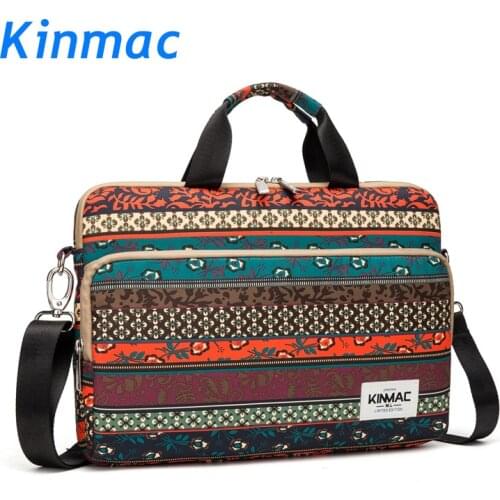 Brand Kinmac Waterproof Messenger Laptop Bag 13,14,15,15.6 inch, Folk-custom Case For MacBook Air Pro 13.3,15.4 Dropship F100
