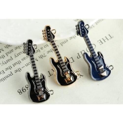 High Quality Musical Guitar Tie Clips Bar Pins Suit Clasp Clip Business Wedding Tie Clips Mens Fashion Jewelry Accessory 30pcs