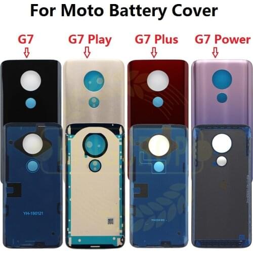For Motorola Moto G7 XT1962 Back Cover G7 Play Back Battery Cover New For moto G8 Power Rear Door Housing Case Panel G7 Power