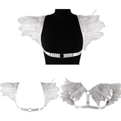 Feather Accessories Crops Harness For Women Erotic Lingerie Sword Belt Sexy Underwear Gothic Clothes Punk Wedding Garters