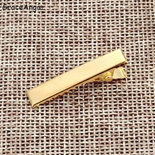 GraceAngie 20pcs/pack 32mm-75mm Gold Hair clip Steady Hair Accessory Hair dress Girl Hairpin Jewelry DIY Making Findings