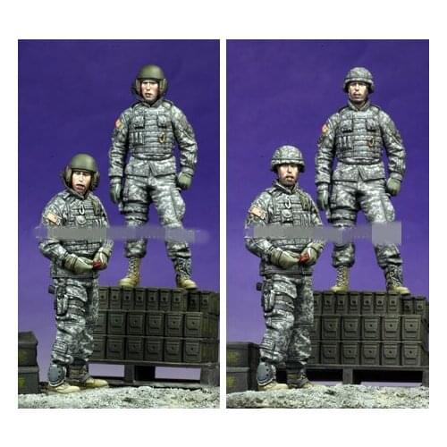 1/35 Resin Figure model kits WW2 US 2 Figures Unassembled and unpainted 651