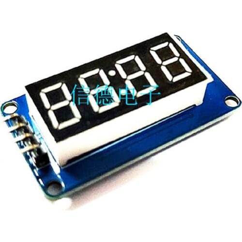 1PCS TM1637 4-Digit Digital Tube Display Module LED Brightness Adjustable With Clock Dots Accessories Building Blocks