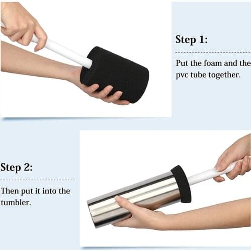 MLGB 4 Pcs Cup Turner Foam Flexible Tumbler Foam Inserts for 10-40Oz Tumbler Crafting Tumbler Foam