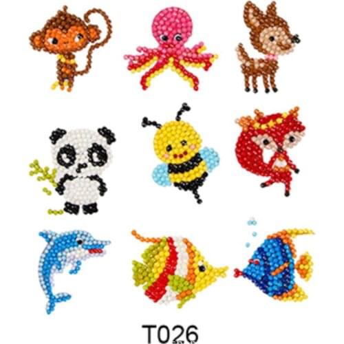 5D DIY Children Diamond Painting Sticker Puzzle Cartoon Gift Stickers Making Diamond Painting Stickers Damond Art Painting