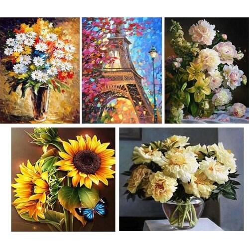 5D Diamond Painting Flower Arrangement DIY Rhinestone Art Picture of Cross Stitch Kit Embroidery Craft Home Decor Handmade Gift