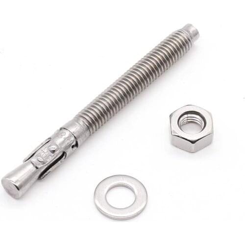 Stainless Steel Wedge Anchor Through Bolt for Elevator Concrete Jointer Point Roofing Expansion Screws Machine Screws Anchors