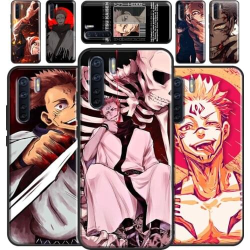 Anime Jujutsu Kaisen Ryomen Sukuna Case For OPPO A31 A53 A5 A9 2020 A52 A72 A83 A91 A93 A15 A3S A5S A1K Reno2 Z Phone Cover