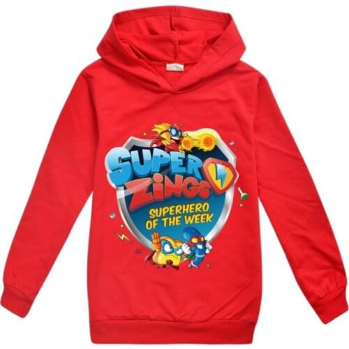 Super Zings Superzings Kids Sweatshirt Clothing Toddler Girls Tops Cotton Hoodie Clothes Baby Boys Hoodies Children Sweatshirts