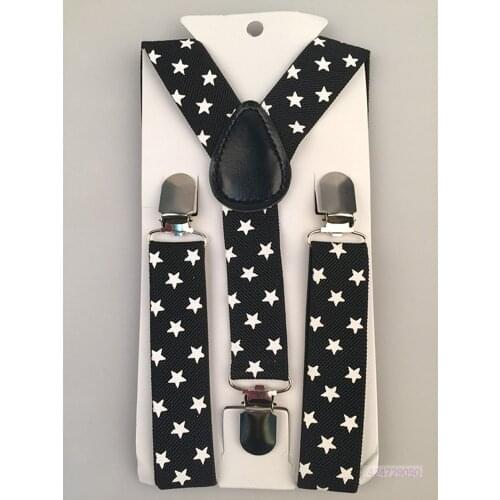 Boys Girls Kids Chidren Toddlers Unisex Stars Print Suspenders Y-Back Adjustable Clip-on Trousers Elastic Party Braces YHH0042