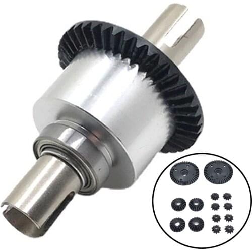 Diff Differential Main Metal Spur Gear 10T 20T 40T Motor Gear RC Part for WLtoys 104001 1/10 RC Car