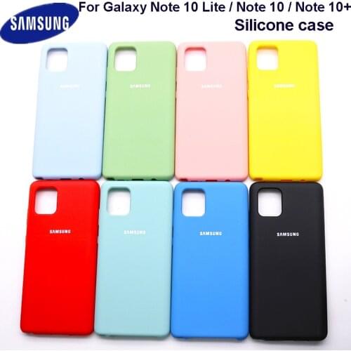 For Samsung Galaxy Note 10 Lite Case for Note 10 Note 10 plus Case Rubber Liquid Silicone Anti-slip Case For Note 10 Lite 2020
