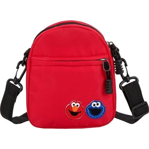 DOLOVE Sesame Street Cartoon Shoulder Bag Student Jumping Di Small Bag 2020 New Girl Canvas Crossbody Bag