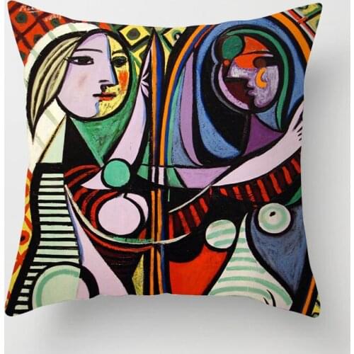 Oil Painting Picasso Pillow Cover Decorative Cushions For Sofa Polyester Pillowcase Case On The Pillow Art Throw Pillows