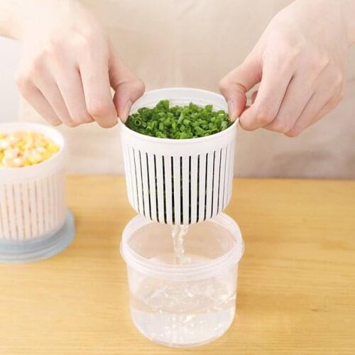 Hot Green Onion Ginger Garlic Storage Box Plastic Storage Box Refrigerator Sealed Green Onion Storage Box
