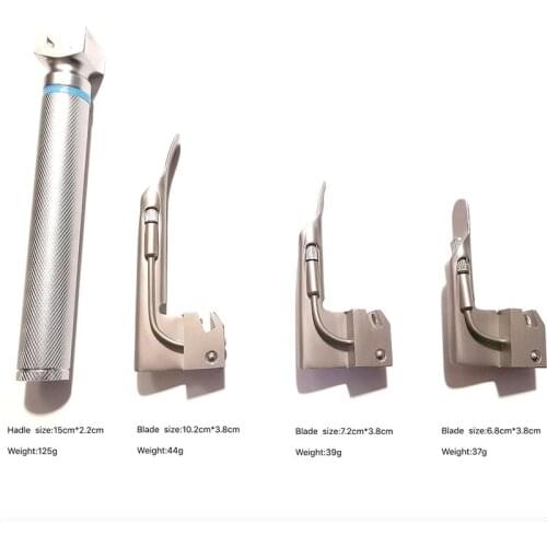 Wondcon child laryngoscope LED light stainless steel peep child Intubation Anesthesia laryngoscope