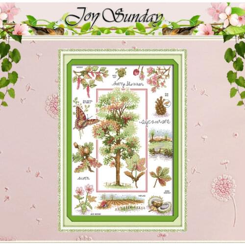 Botanical Garden Painting Counted Cross Stitch 11CT 14CT Cross Stitch Set Wholesale Cross-stitch Kit Embroidery Needlework